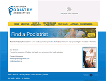 Tablet Screenshot of mbpodiatry.ca
